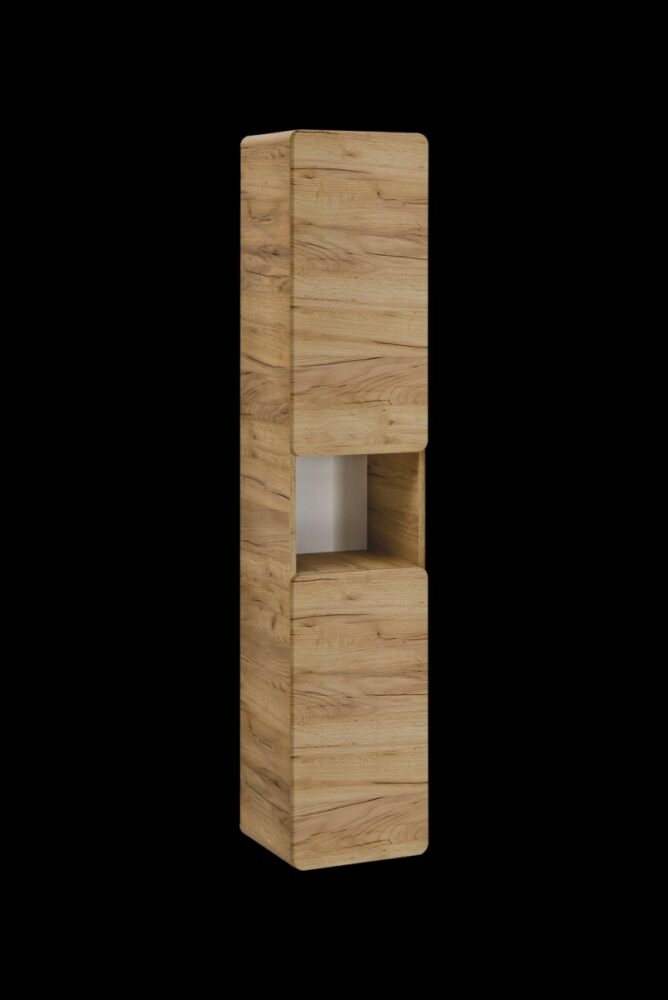 Comad Koupelnová závěsná skříňka vysoká Aruba 800 2D dub craft zlatý