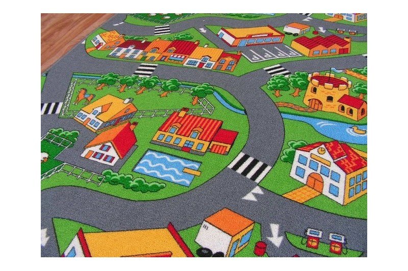 Dywany Lusczow Dětský koberec ROAD barevný