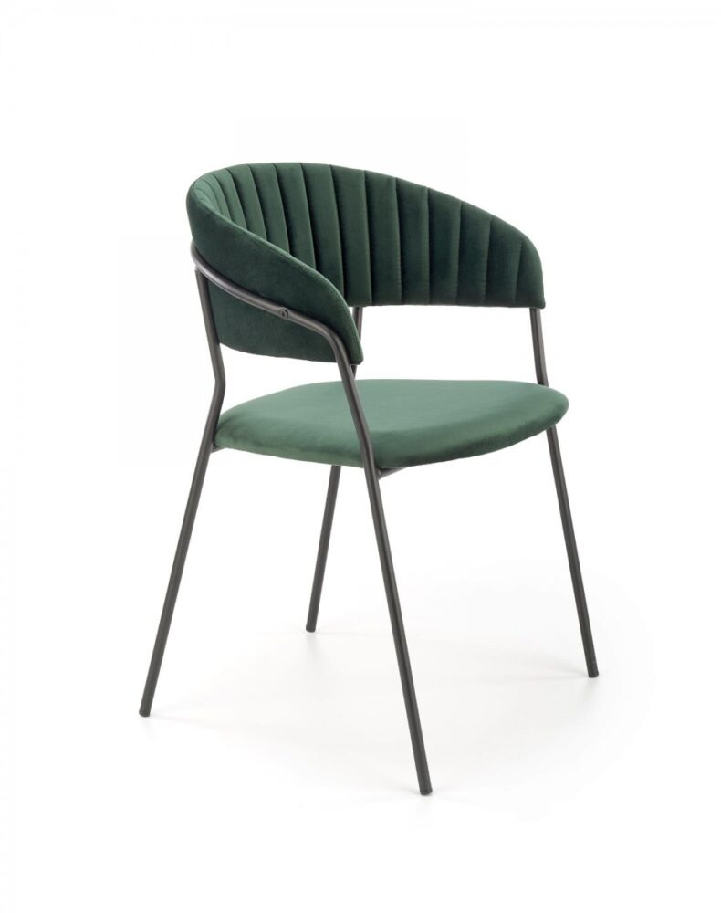 HALMAR Designová židle Peva tmavě zelená