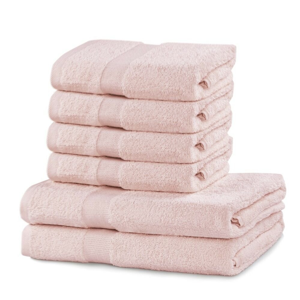 Set růžových ručníků DecoKing MARINA