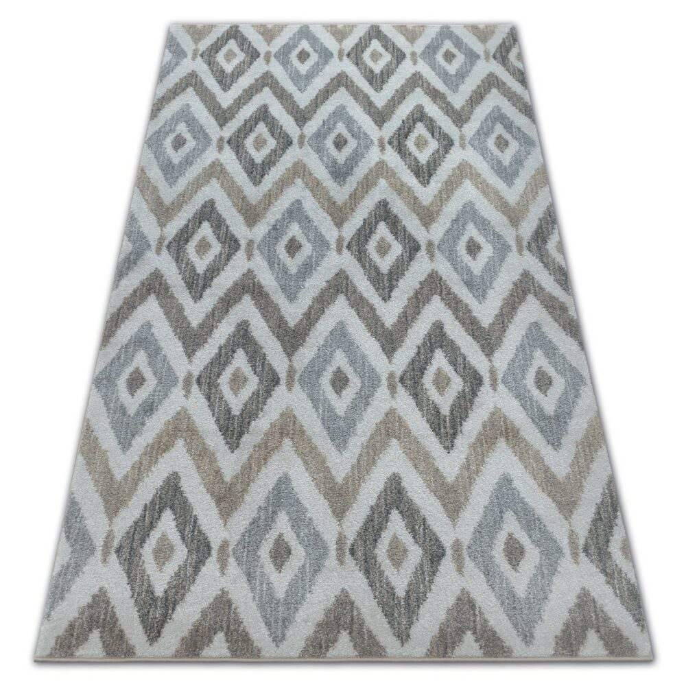 Dywany Lusczow Kusový koberec SOFT ROMBY modro-šedý