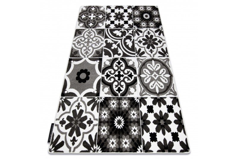 Dywany Lusczow Kusový koberec ALTER Porto květiny šedý