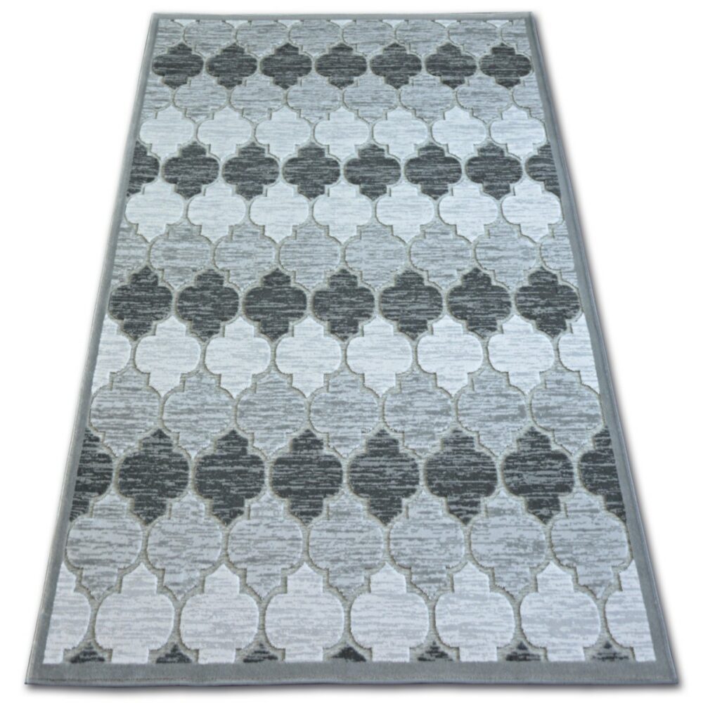 Dywany Lusczow Kusový koberec ACRYLOVY YAZZ 3766 šedý trellis