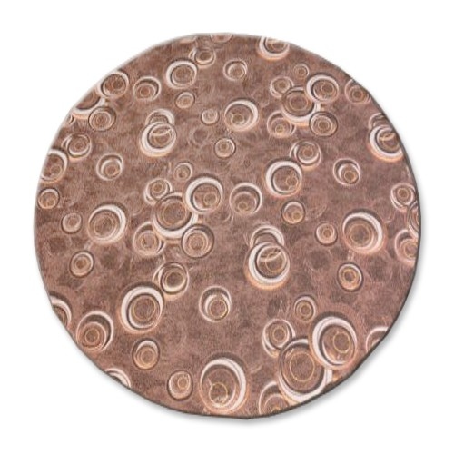 Dywany Lusczow Kulatý koberec DROPS Bubbles hnědý