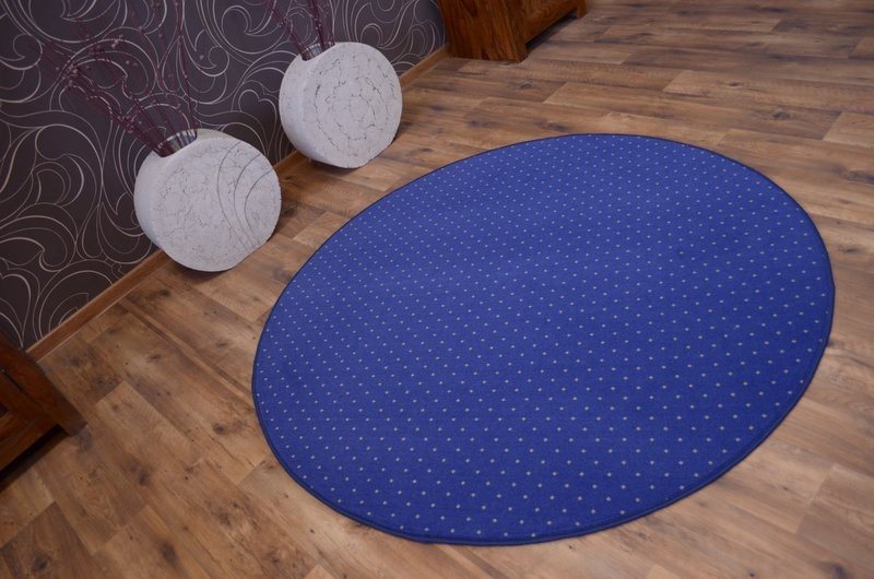 Dywany Lusczow Kulatý koberec AKTUA Breny modrý