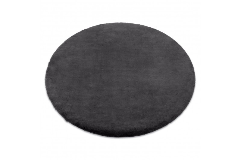 Dywany Lusczow Kulatý koberec BUNNY tmavě šedý