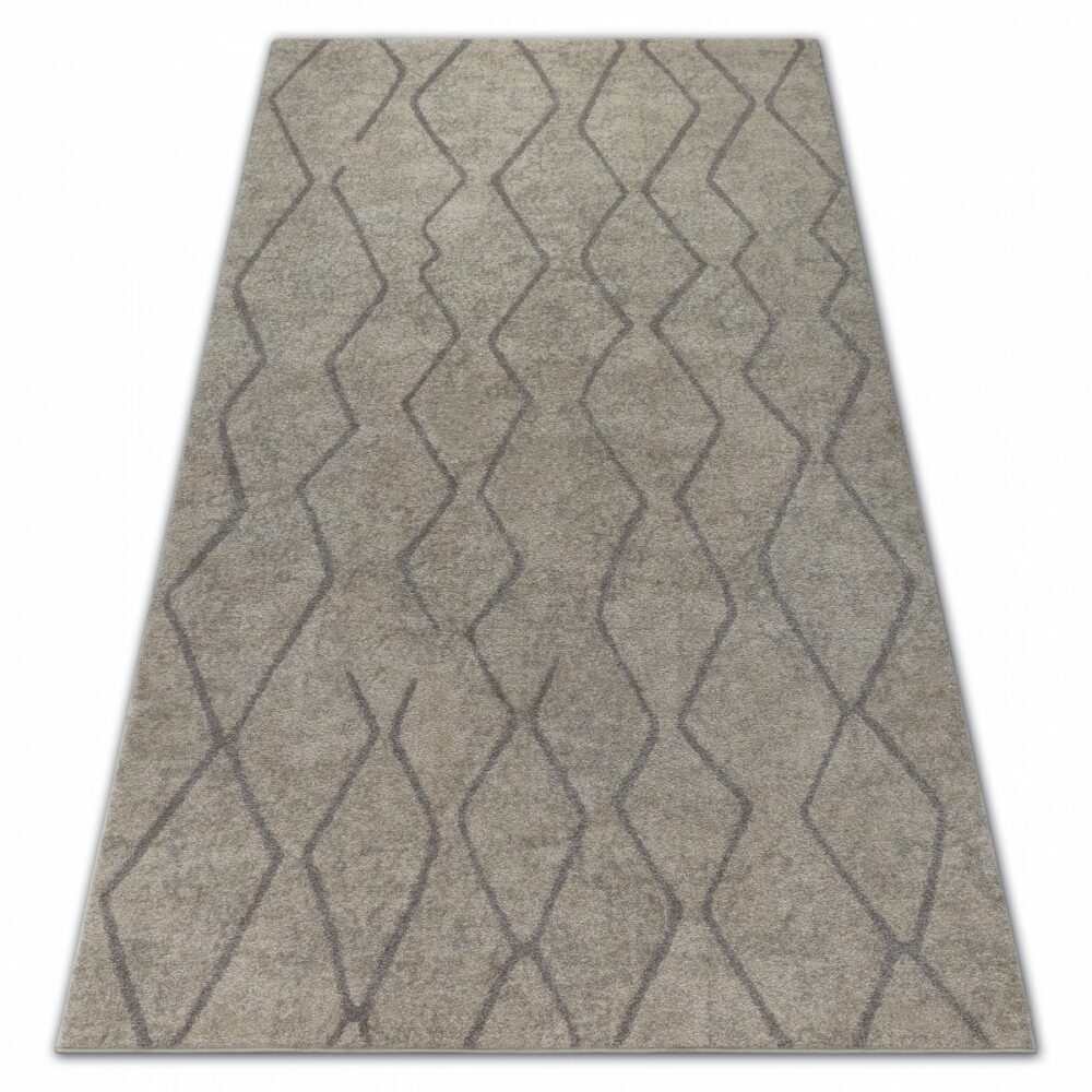 Dywany Lusczow Kusový koberec SOFT CIKCAK krémovo-béžový