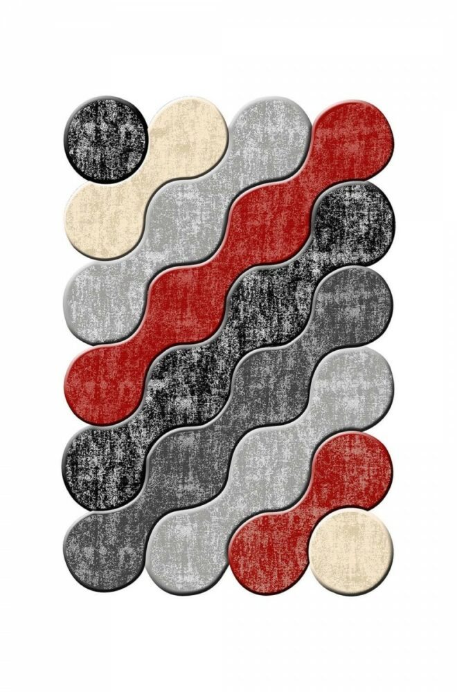 Conceptum Hypnose Koberec Arona 60x100 cm šedý/červený