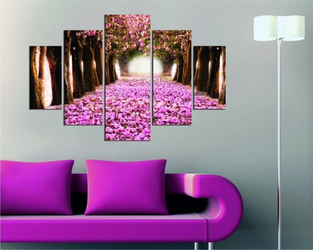 Hanah Home Vícedílný obraz Alej Stromů 92 x 56 cm