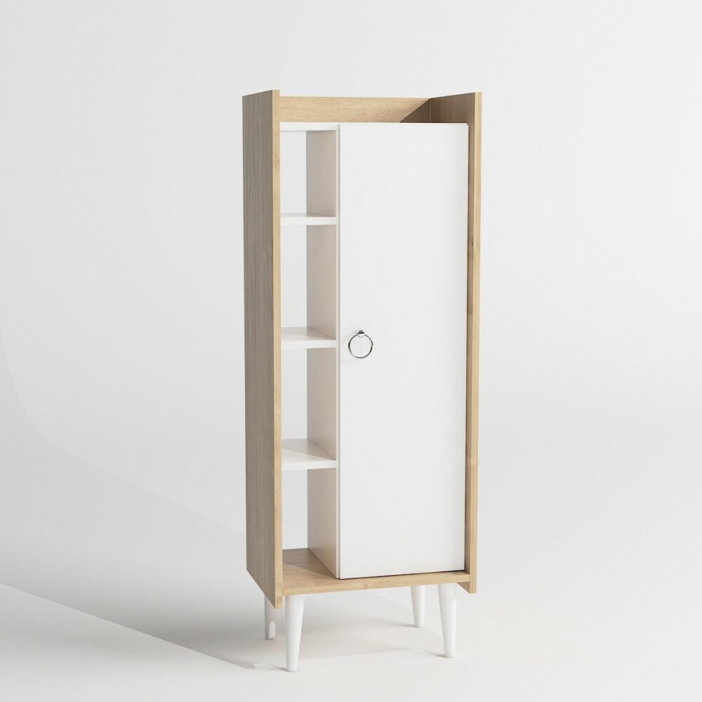 Hanah Home Koupelnová skříňka Mirage 50 cm bílá/hnědá