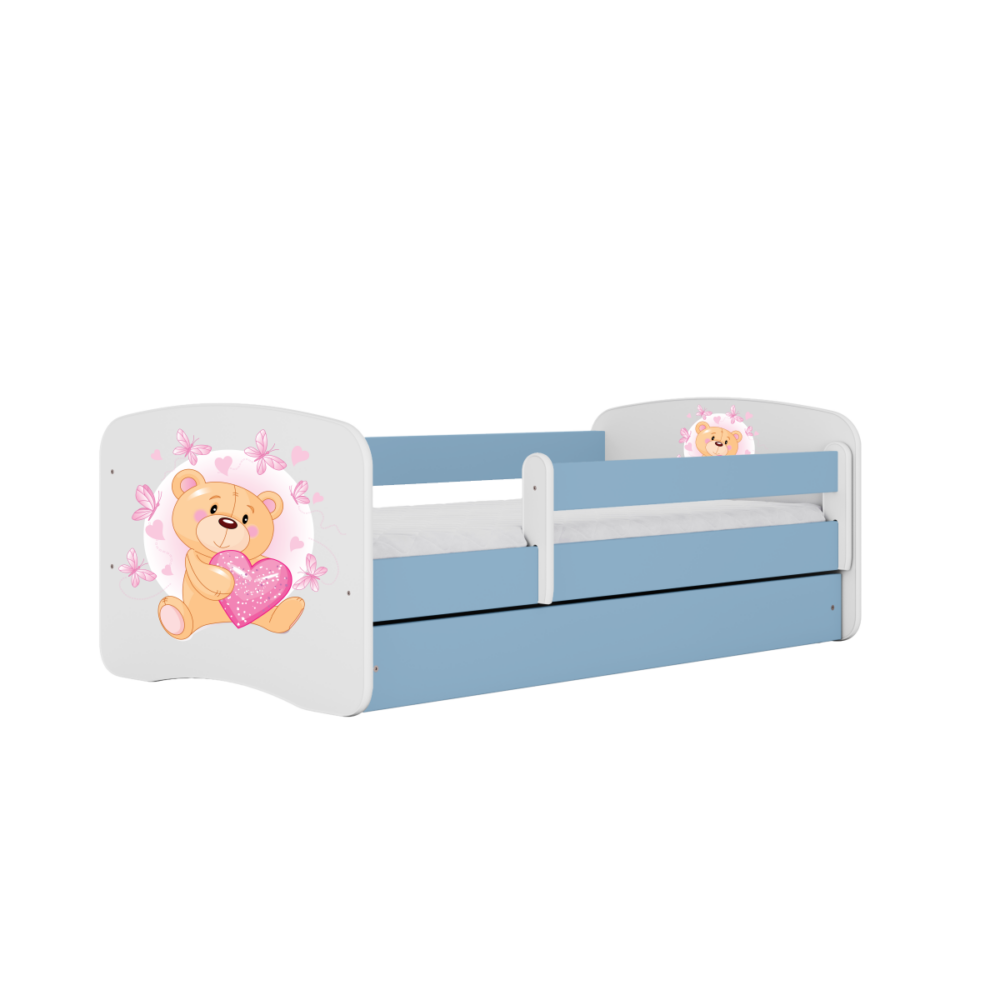 Kocot kids Dětská postel Babydreams medvídek s motýlky modrá