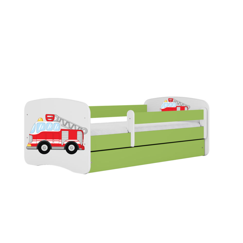 Kocot kids Dětská postel Babydreams hasičské auto zelená