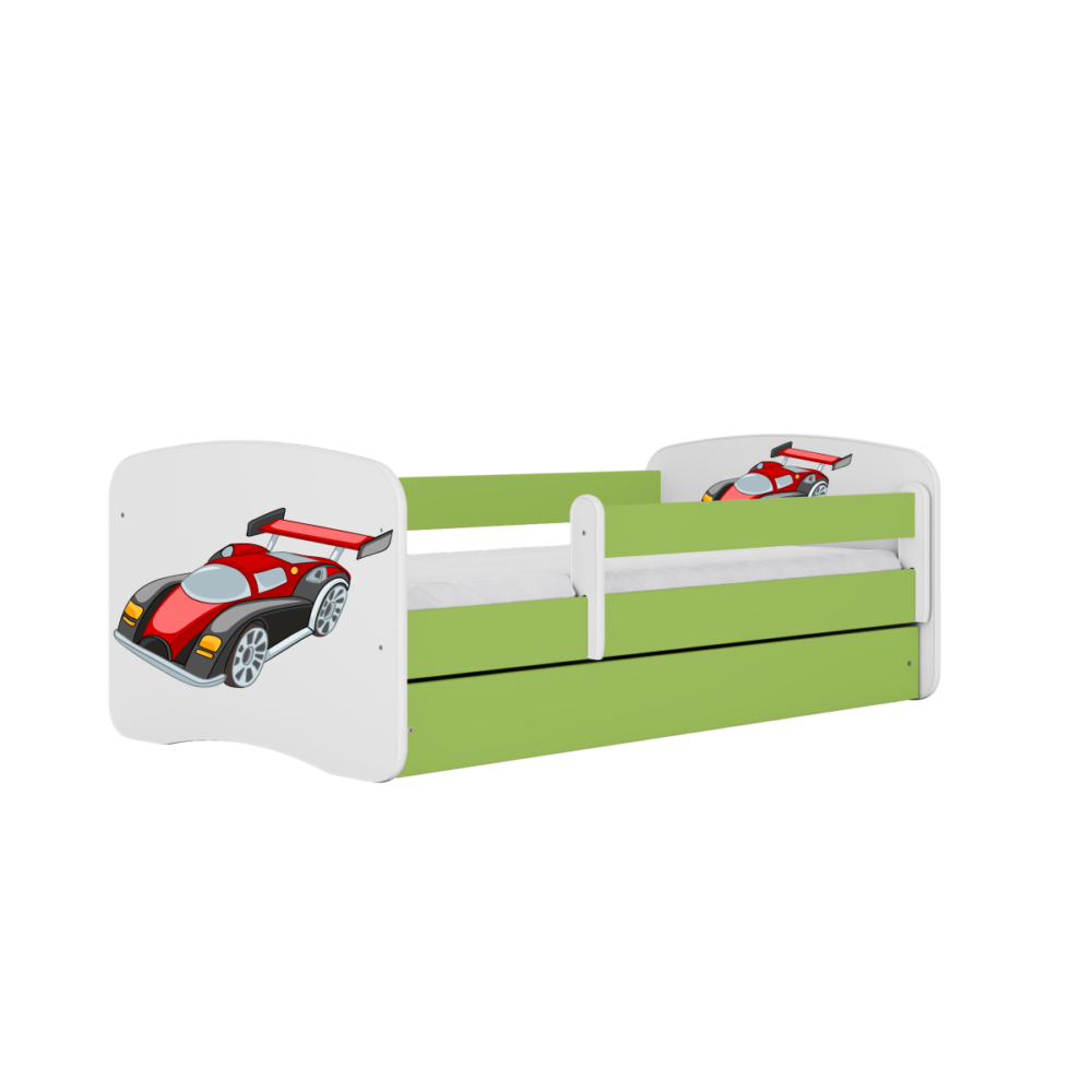 Kocot kids Dětská postel Babydreams závodní auto zelená