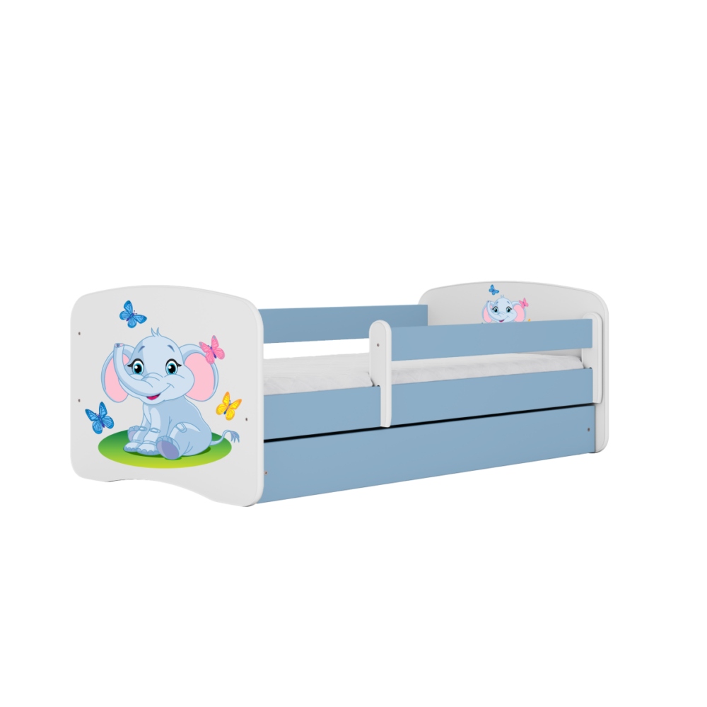Kocot kids Dětská postel Babydreams slon s motýlky modrá