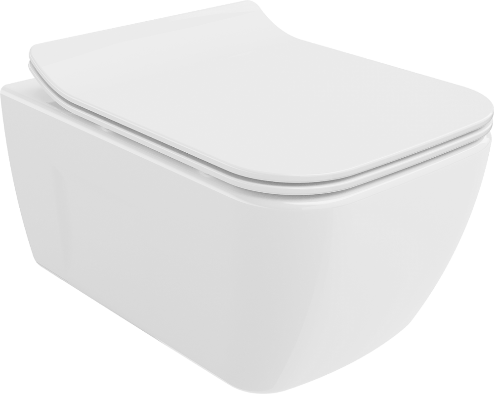 Závěsná WC mísa MEXEN MARGO s prkénkem bílá II