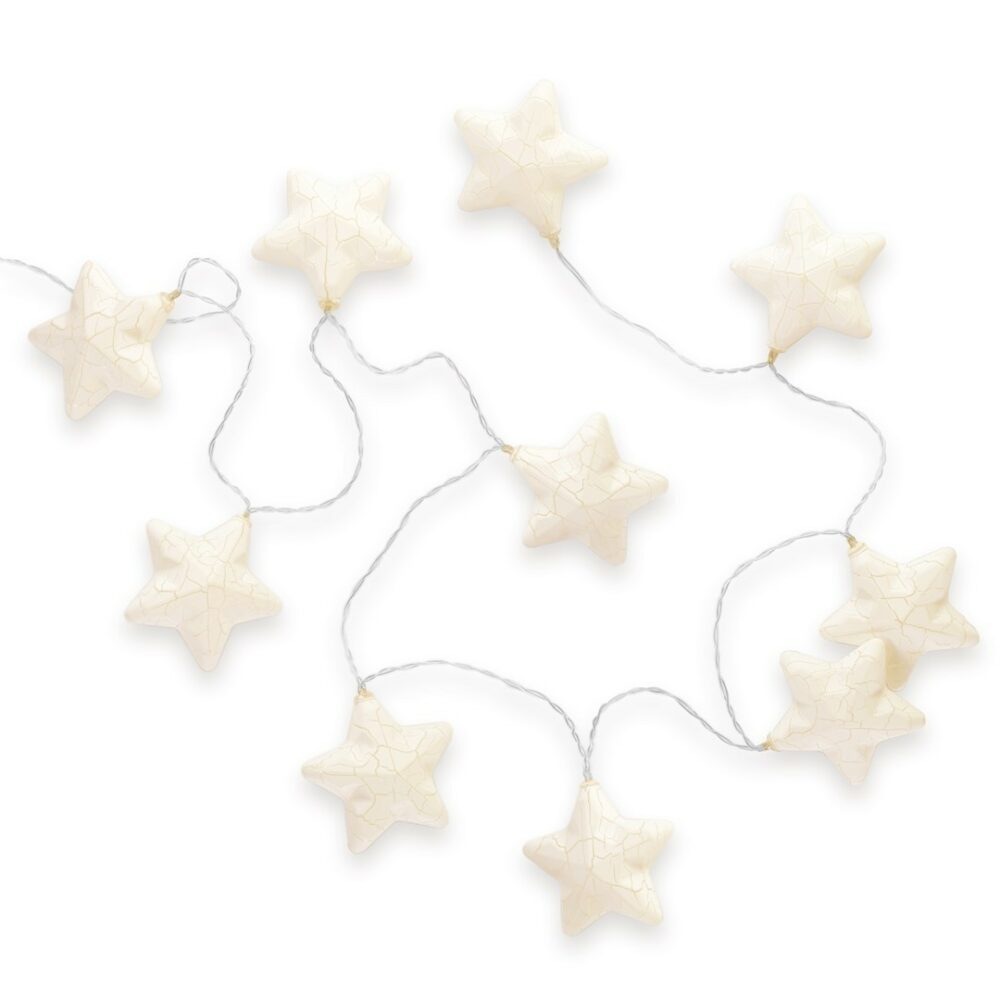 DecoKing Vánoční LED světýlka Starse bílé