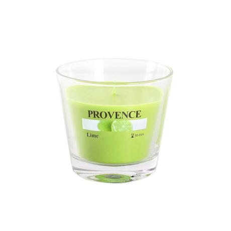 Provence Vonná svíčka ve skle 35 hodin limetka