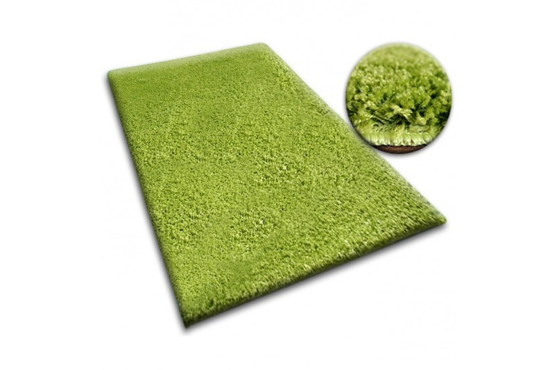 Dywany Lusczow Kusový koberec SHAGGY Izebelie 5cm zelený