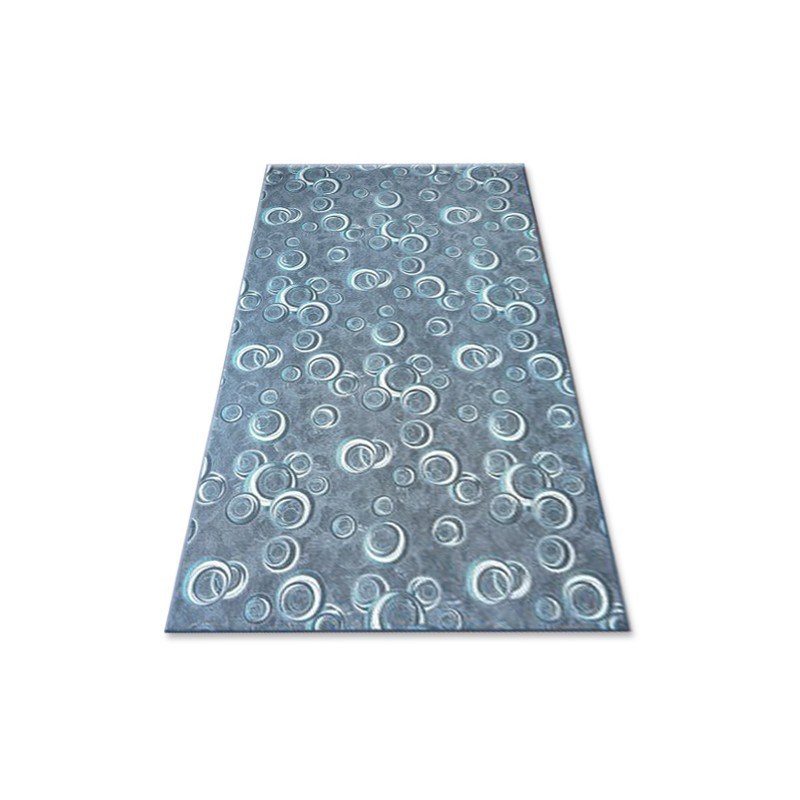 Dywany Lusczow Kusový koberec DROPS Bubbles šedo-modrý