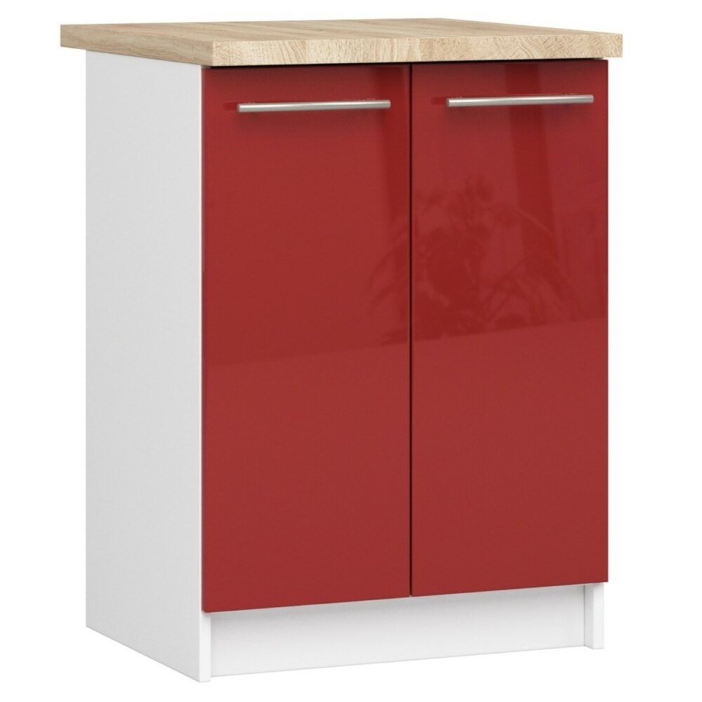 Ak furniture Kuchyňská skříňka Olivie S 60 cm 2D bílo-červená