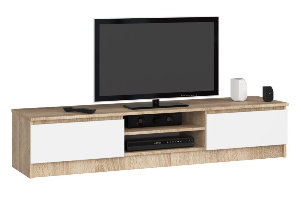 Ak furniture TV stolek Ronon 160 cm sonoma/bílý
