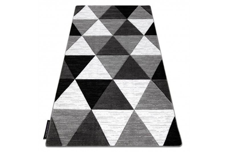 Dywany Lusczow Kusový koberec ALTER Rino trojúhelníky šedý