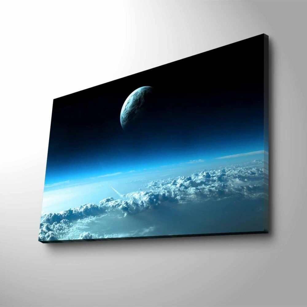 Wallity Obraz s LED osvětlením NEBESKÁ KRAJINA 45 x 70 cm