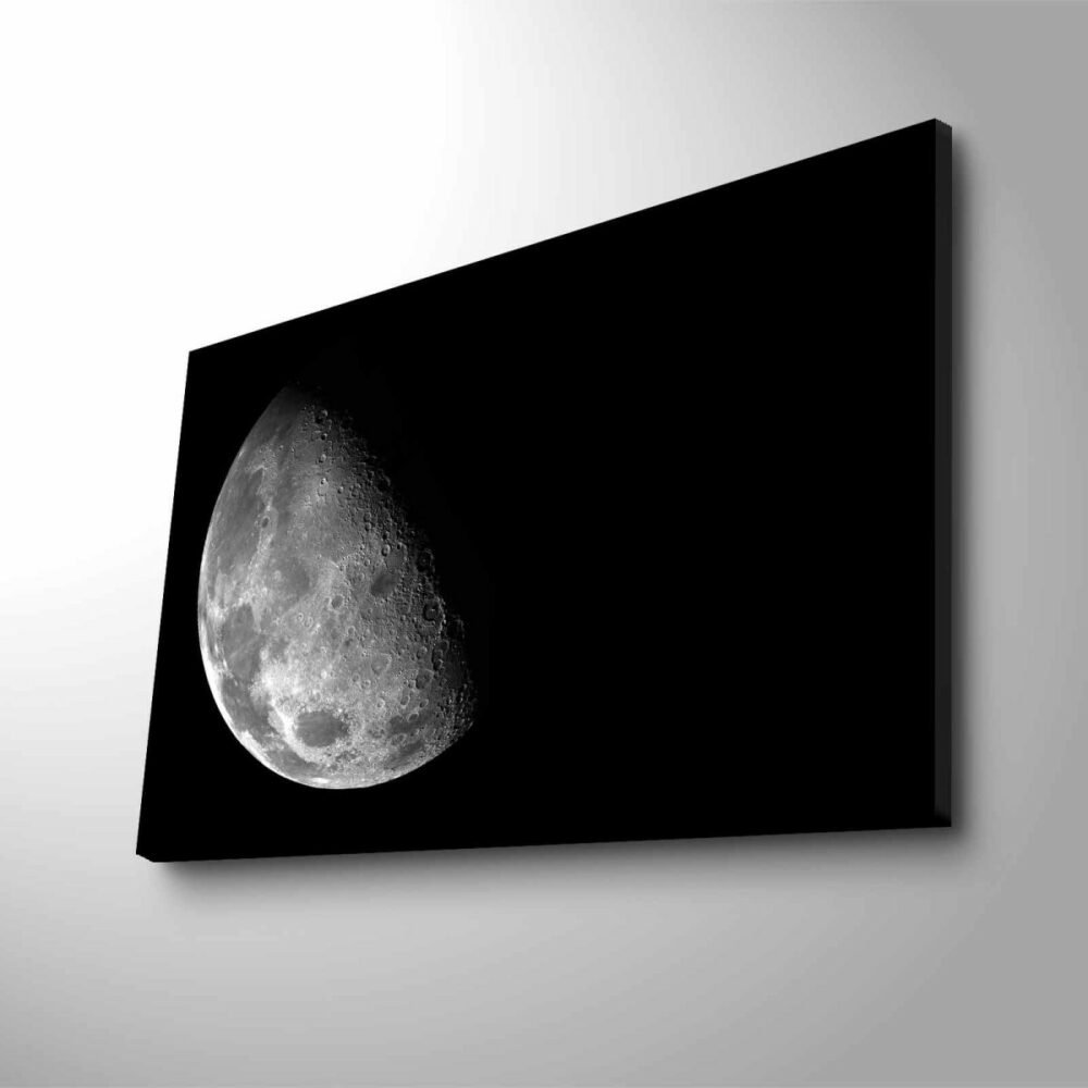 Wallity Obraz s LED osvětlením ZATMĚNÍ MĚSÍCE 45 x 70 cm
