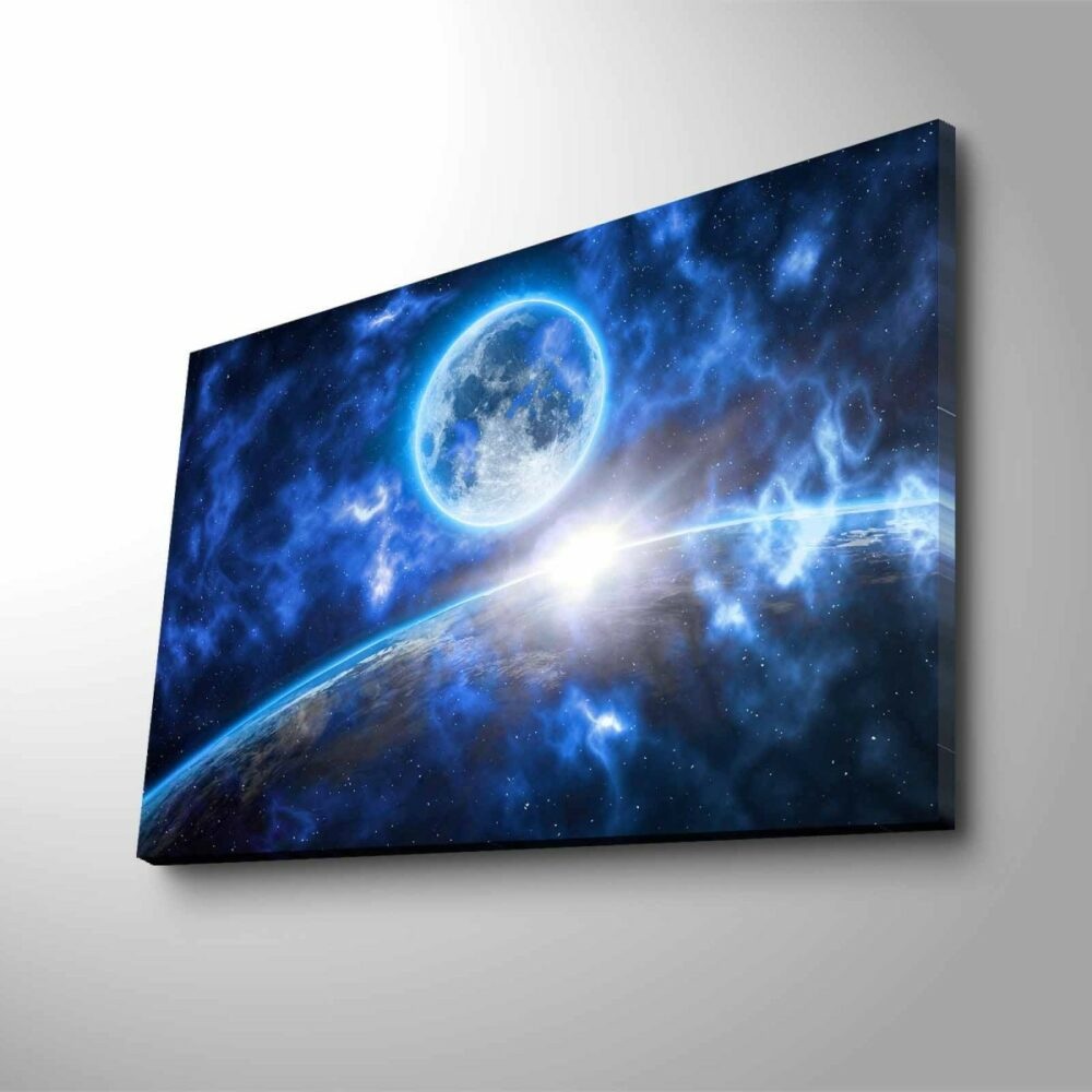 Wallity Obraz s LED osvětlením VESMÍRNÁ ODYSEA 45 x 70 cm