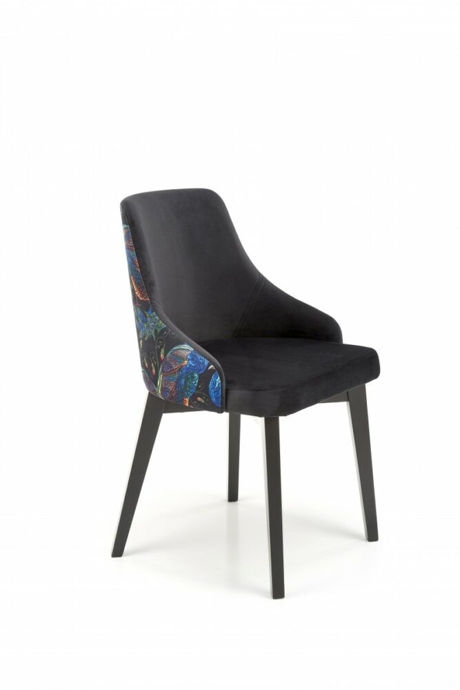 HALMAR Židle ENDO 57 cm černá/vícebarevná