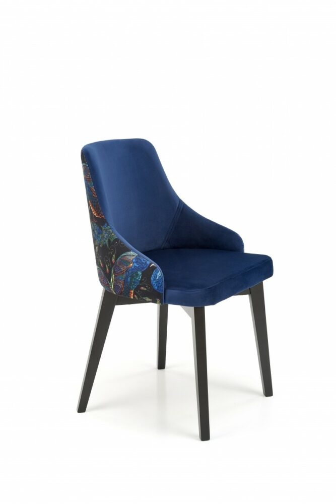 HALMAR Židle ENDO 57 cm modrá/vícebarevná