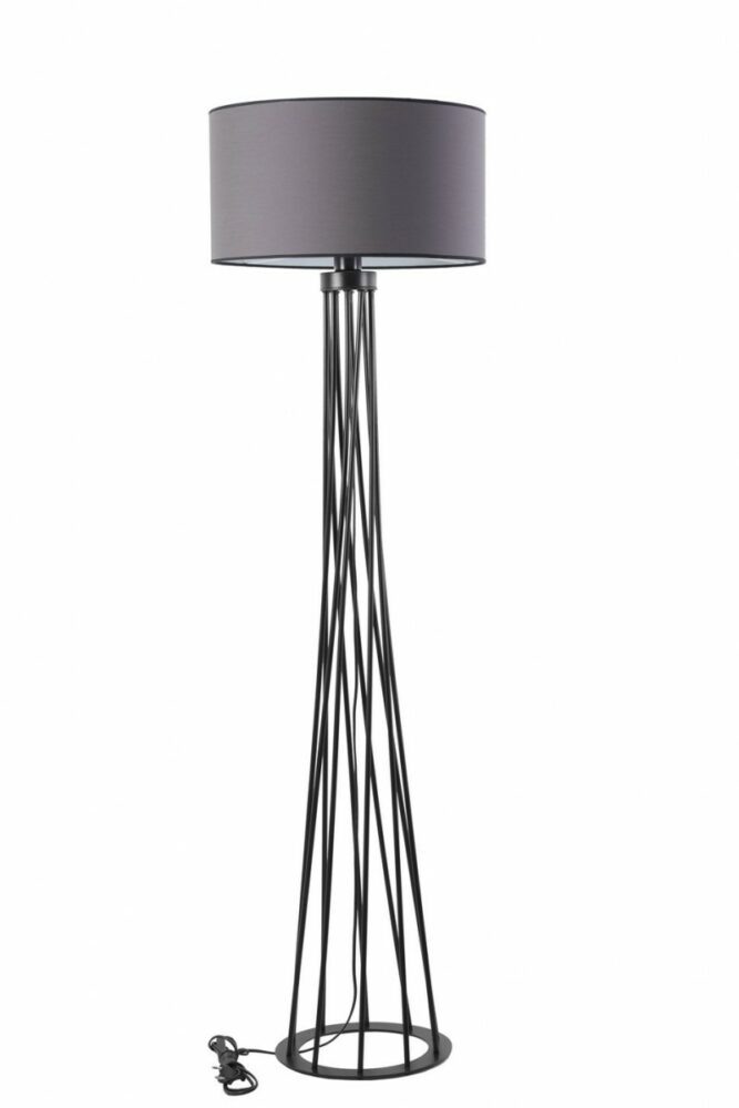 Opviq Stojací lampa Havin II 170 cm tmavě šedá