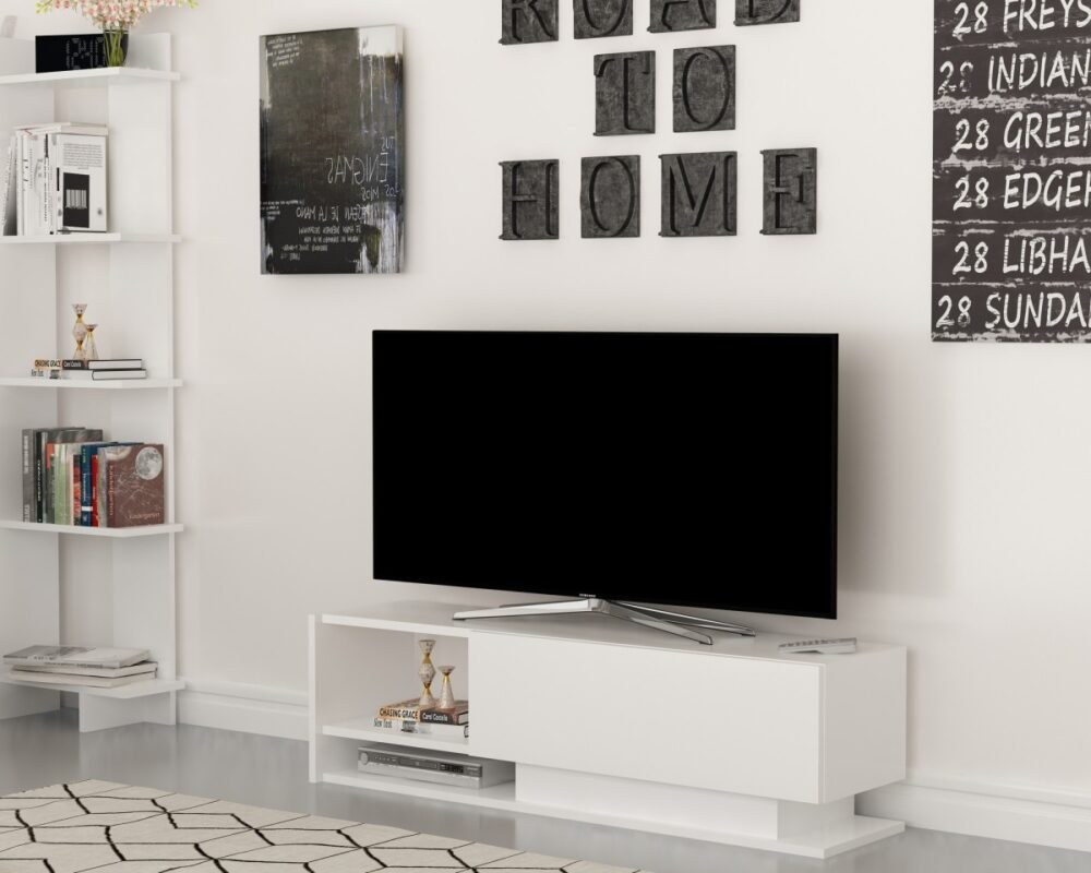 Kalune Design TV stolek DAMLA 120 cm bílý