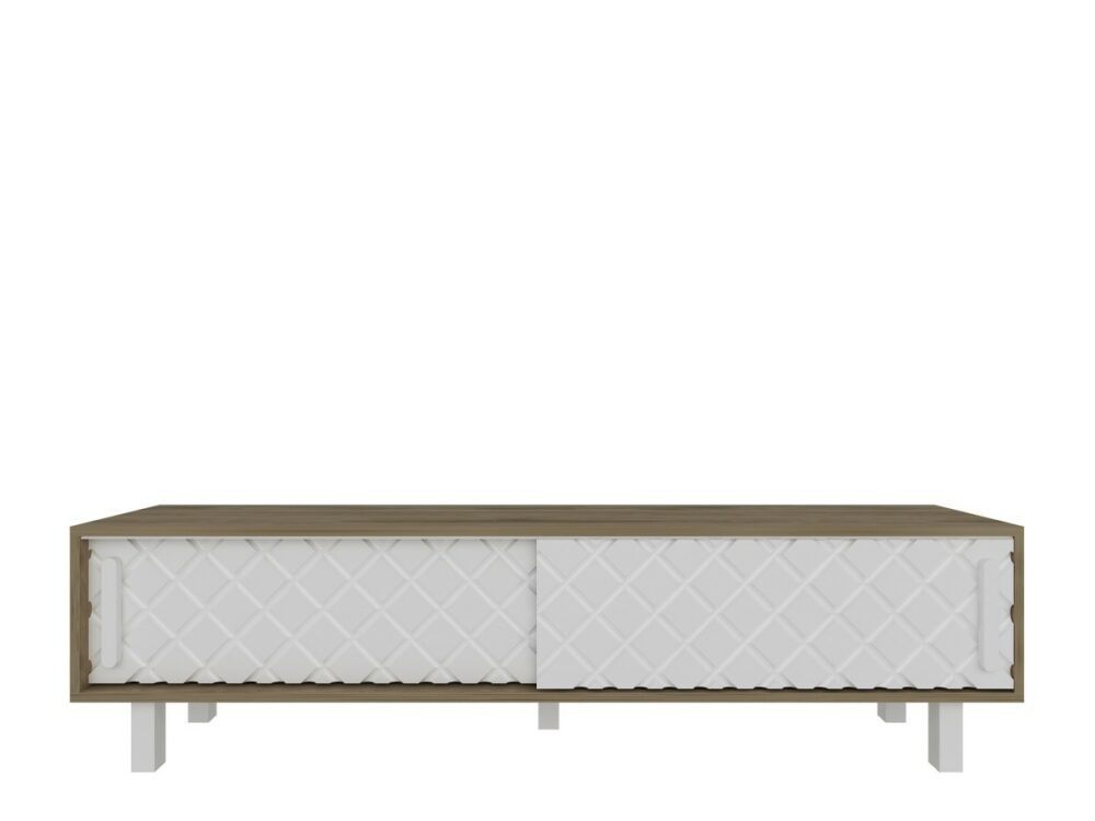 Kalune Design TV stolek ROB 180 cm bílý/dub