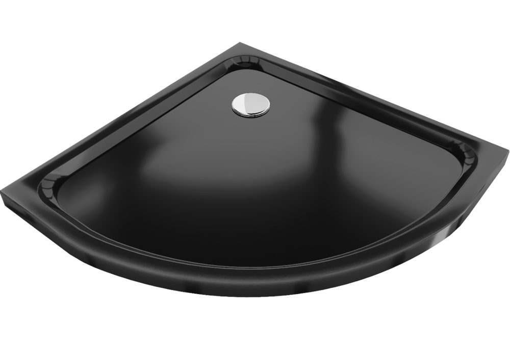 Sprchová vanička Mexen Slim černá 70x70 cm + sifon