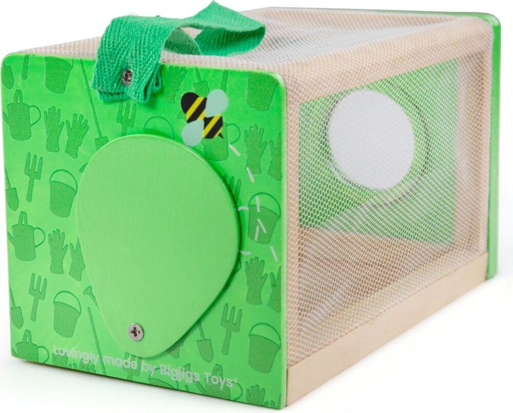 Bigjigs Toys Síťovaný box na hmyz BUGS zelený