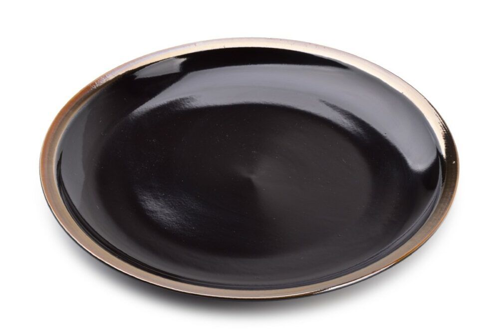 Affekdesign Porcelánový talíř Cal 24 cm černý