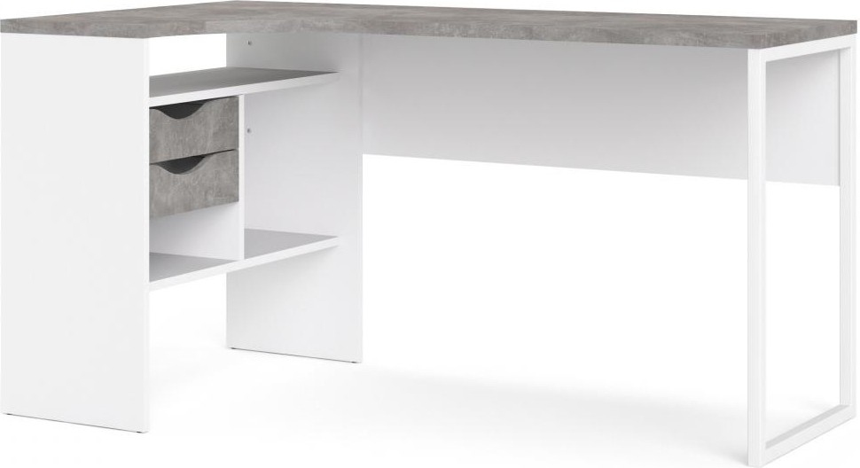 Tvilum Psací stůl Felixa IV beton/bílý