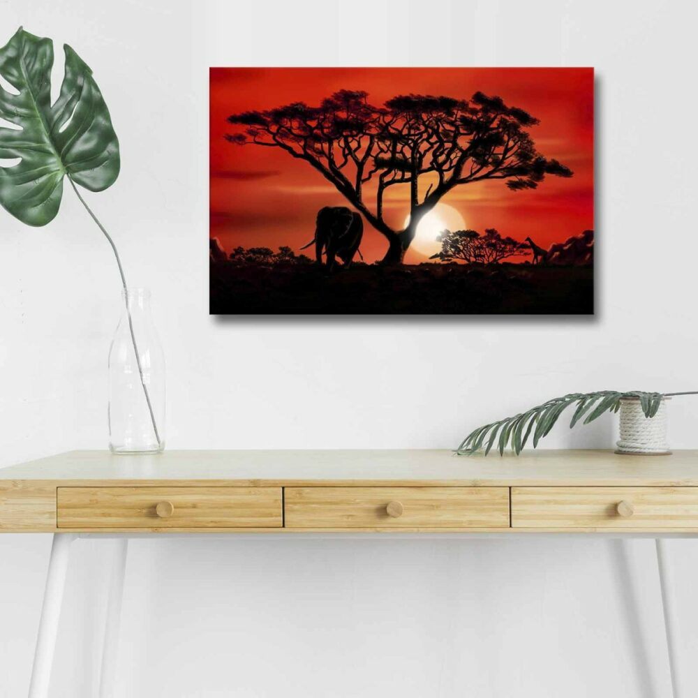 Wallity Obraz s LED osvětlením AFRICKÁ KRÁSA 53 45 x 70 cm