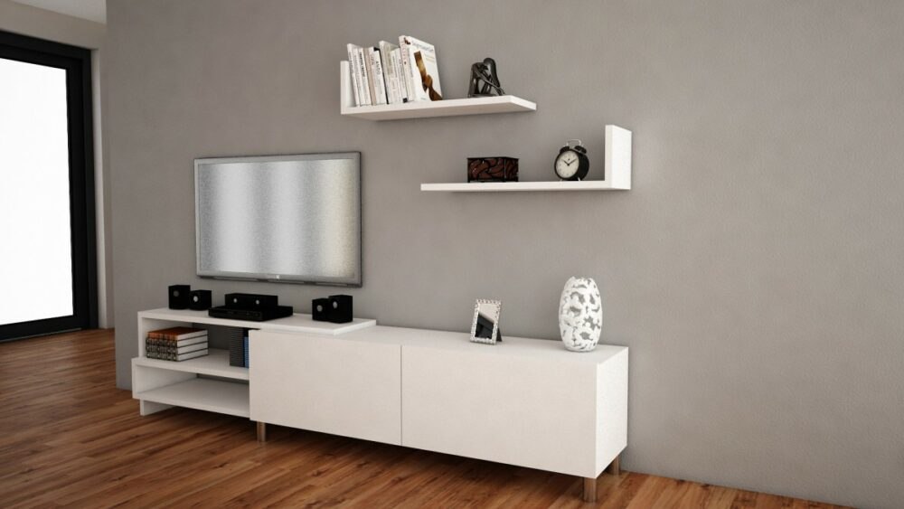 Kalune Design Obývací stěna DIZAYN 180 cm bílá