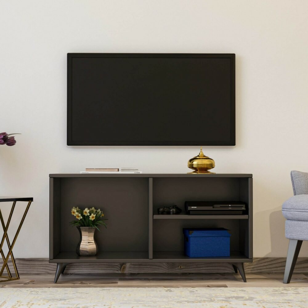 Kalune Design TV stolek ZISINO 100 cm antracitový