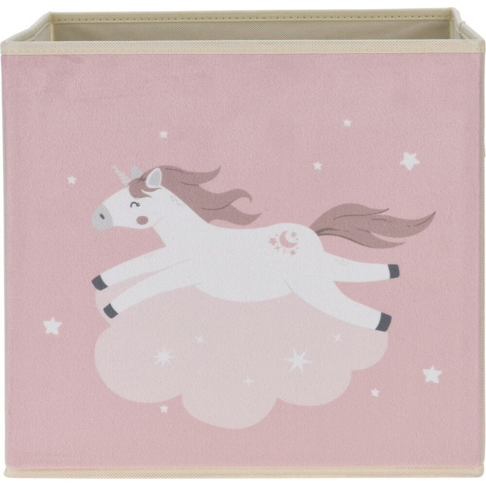 Dětský textilní box Unicorn dream růžová