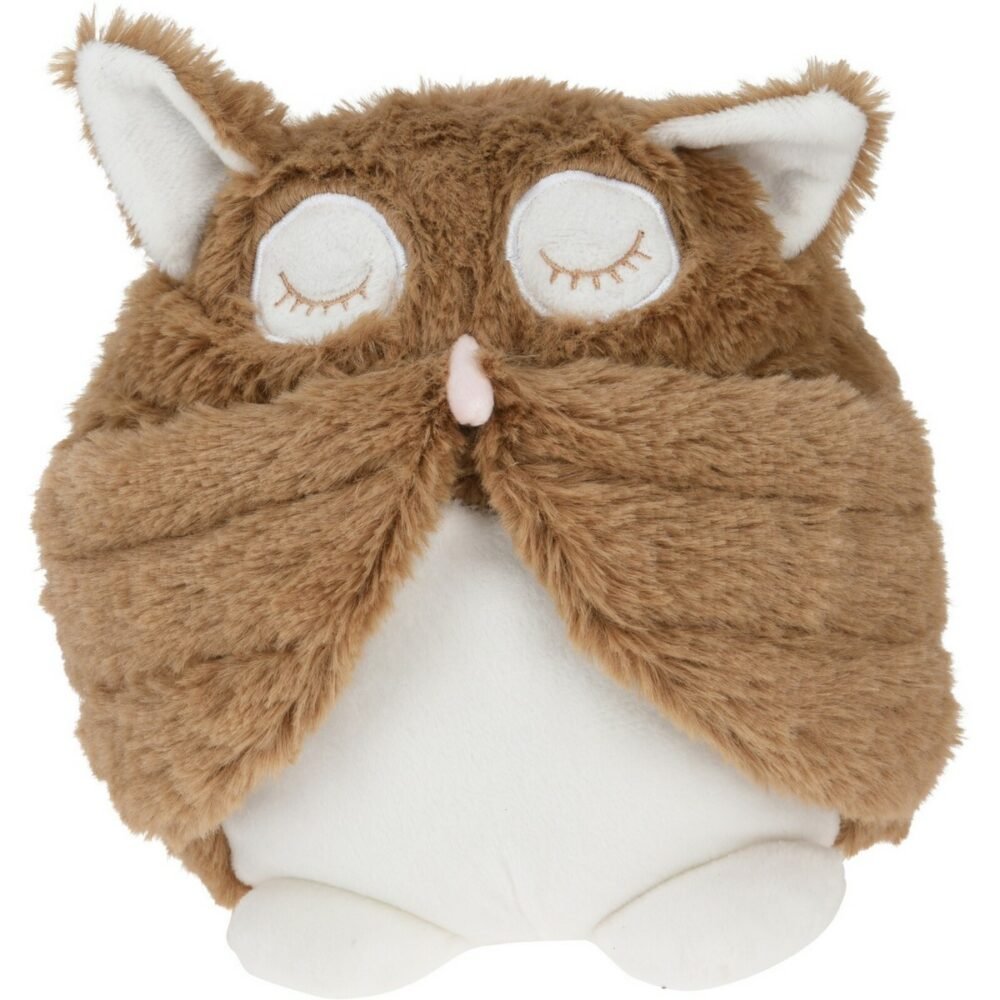 Dveřní zarážka Sleepy owl hnědá