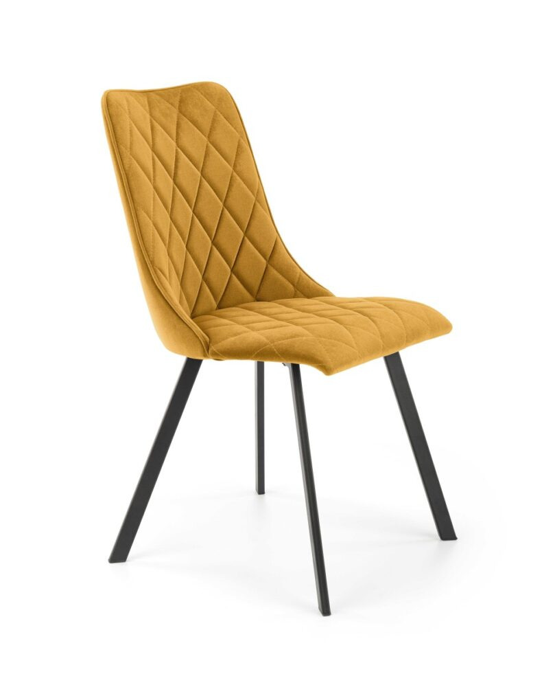 HALMAR Designová židle K450 hořčicová